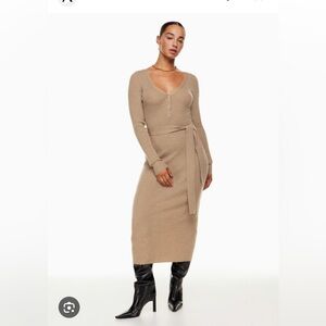 The Group Babaton Henley sweater dress.